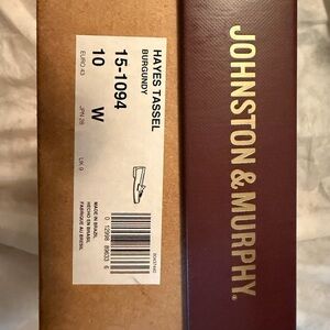 Johnston & Murphy Burgundy Hayes Tassel Loafers